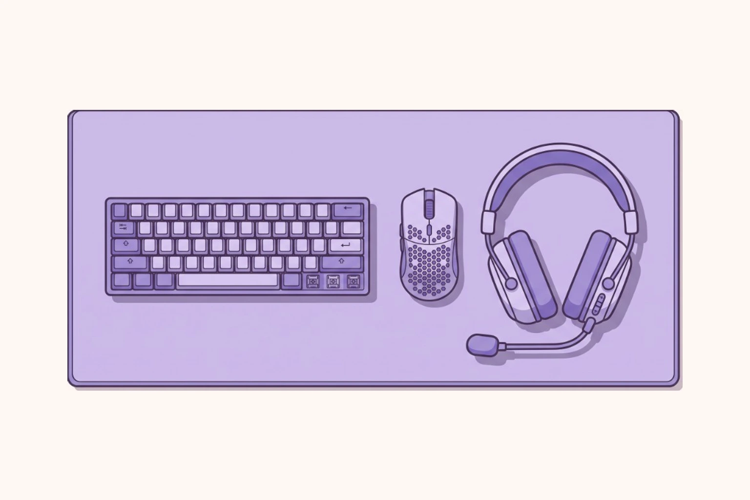 Equipo gaming de AliExpress: teclado mecánico, ratón, auriculares y alfombrilla